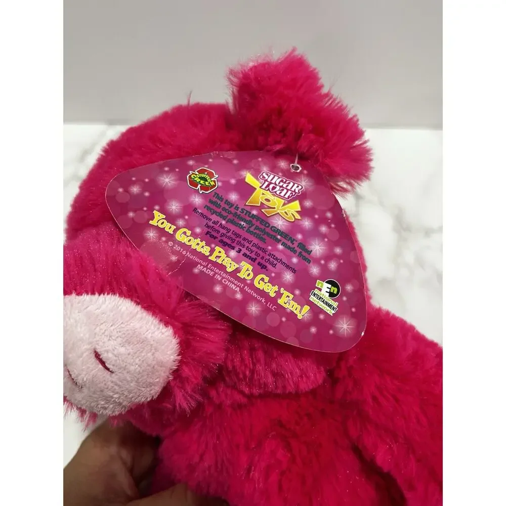 Sugar Loaf Toys Neon Pink Pig Plush 12” Stuffed Animal 2016 NWT